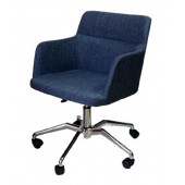 Büro Sandalyesi Örümcek Yıldız Ayaklı Lacivert Kene Kumaş - 4