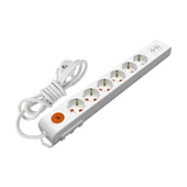 Mutlusan Ri-Tech Akım Korumalı Altılı Grup Priz Usb li - 1
