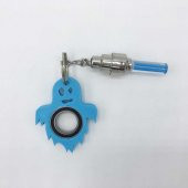 Hayalet Şekilli Led Işıklı Keyrambit Dönebilen Anahtarlık Keyrambit Rulmanlı Plastik Işık - 7
