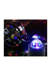 Müziğe Ve Sese Duyarlı Usb Girişli Araç Içi Mini Disko Topu Parti Android - 3