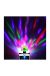 Müziğe Ve Sese Duyarlı Usb Girişli Araç Içi Mini Disko Topu Parti Android - 5