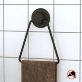 TEKNOTEL DELME VİDA MATKAP YOK! VAKUMLU ÜÇGEN HAVLULUK MAT SİYAH DM233 - 1