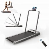 Yürüme Koşu Bandı 7 Katmanlı 100kg Taşıma Uzaktan Kumandalı Portatif Katlanabilir Koşu Cihazı Aleti - 6