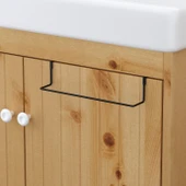 TEKNOTEL DOLAP KAPAĞINA GEÇMELİ ASKILIK&HAVLULUK MAT SİYAH SF260 - 2