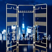 TEKNOTEL TAKI AKSESUAR STANDI DEKORATİF ORGANİZER GOLD EG210 - 1