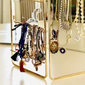 TEKNOTEL TAKI AKSESUAR STANDI DEKORATİF ORGANİZER GOLD EG210 - 6