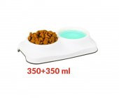 Flosoft İkili Kedi Köpek Mama ve Su Kabı 350+350ml - 2