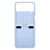 Samsung Z Flip 4 Yüzüklü Silikon Kılıf - Mavi EF-PF721TLEGWW - 4