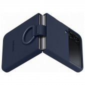 Samsung Z Flip 4 Yüzüklü Silikon Kılıf - Lacivert EF-PF721TNEGWW - 3