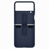 Samsung Z Flip 4 Yüzüklü Silikon Kılıf - Lacivert EF-PF721TNEGWW - 4