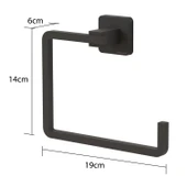 TEKNOTEL ÖMÜR BOYU PASLANMAZ HAVLULUK MAT SİYAH MG335 thumbnail 6