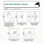 TEKNOTEL DELME VİDA MATKAP YOK! VAKUMLU KAĞIT HAVLULUK MAT SİYAH DM240 thumbnail 5