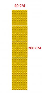 5 Adet Hissedilebilir Yürüme Yüzeyi (Uyarıcı Tip) Zemin İşaretleme Nokta 400*400 mm - 1