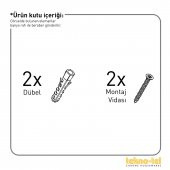 TEKNOTEL ÜÇ KATLI BANYO DUŞ RAFI MAT SİYAH BK009 - 4