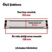 Plus Mobilya Mutfak Dolap Dolabı Kapak Çekmece Kulpu Kulbu (128 MM-12.8 CM) Mat Krom Metal Kulpları thumbnail 4