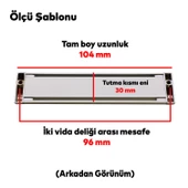 Plus Mobilya Mutfak Dolap Dolabı Kapak Çekmece Kulpu Kulbu (96 MM-9.6 CM) Mat Krom Metal Kulpları thumbnail 4