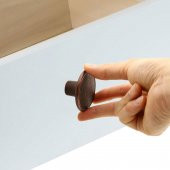 Düğme Çekmece Dolap Kapak Kulpu Kulbu Antik Gümüş Metal Kulp - 6