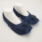 Taşlı Ev Babeti Ve Patik Lacivert Renk - 6