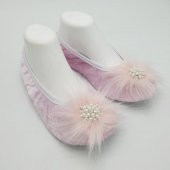 Taşlı Ev Babeti Ve Patik Pudra renk - 1