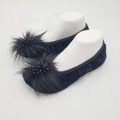 Taşlı Ev Babeti Ve Patik Siyah Renk - 1