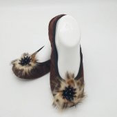 Taşlı Ev Babeti Ve Patik Kahve Renk - 2