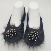 Taşlı Ev Babeti Ve Patik Siyah Renk - 8