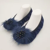 Taşlı Ev Babeti Ve Patik Lacivert Renk - 2