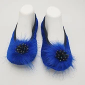 Taşlı Ev Babeti Ve Patik Mavi Renk - 7