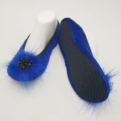 Taşlı Ev Babeti Ve Patik Mavi Renk - 9