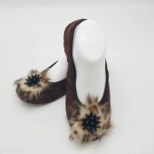 Taşlı Ev Babeti Ve Patik Kahve Renk - 12