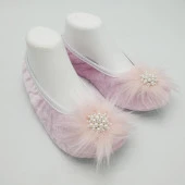 Taşlı Ev Babeti Ve Patik Pudra renk - 9