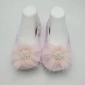 Taşlı Ev Babeti Ve Patik Pudra renk - 12