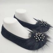 Taşlı Ev Babeti Ve Patik Siyah Renk - 11