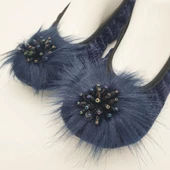 Taşlı Ev Babeti Ve Patik Lacivert Renk - 4