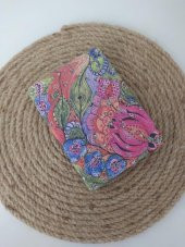 Ayna Cep Çanta Makyaj Aynası Büyüteç Desenli Dikdörtgen Ayna thumbnail 1