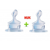 Nuk Klasik Biberon Emziği No:2 Silikon - Küçük Delik - 1
