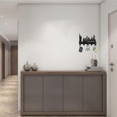 Newyork Temalı Metal Anahtarlık Askısı Siyah - 3