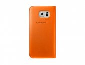 Samsung S6 Edge Kartlıklı Kılıf Deri Turuncu EF-WG925POEGWW - 3