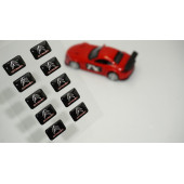 Citroen Yeni Nesil Logo 3D Cam Açma Torpido Konsol Ayna Çıkartma Seti - 1