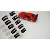 Toyota TRD Logo 3D Cam Açma Torpido Konsol Ayna Çıkartma Seti - 1