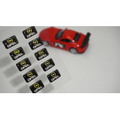 Opel Logo 3D Cam Açma Torpido Konsol Ayna Çıkartma Seti - 1
