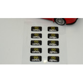 Opel Logo 3D Cam Açma Torpido Konsol Ayna Çıkartma Seti - 2
