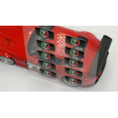 Abarth Logo 3D Cam Açma Torpido Konsol Ayna Çıkartma Seti - 3