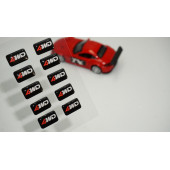 Arazi Off Road Suv 4WD Logo 3D Cam Açma Torpido Konsol Ayna Çıkartma Seti - 1