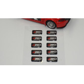 Arazi Off Road Suv 4WD Logo 3D Cam Açma Torpido Konsol Ayna Çıkartma Seti - 2
