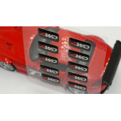 Arazi Off Road Suv 4WD Logo 3D Cam Açma Torpido Konsol Ayna Çıkartma Seti - 3