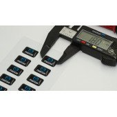 Mazda Logo 3D Cam Açma Torpido Konsol Ayna Çıkartma Seti thumbnail 4