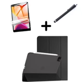 Apple iPad Pro 12.9 3. 4. 5. 6. Nesil Kılıf Set PU Deri Smart Tablet Kilifi Ekran Koruyucu + Kalem - 10