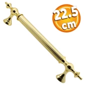 Çukurca Sürgülü Kapı Çekme Kolu Tutma Kulpu Kulbu Çelik Dış Kapı Tutamağı Kol Gol Altın 22.5 Cm - 1