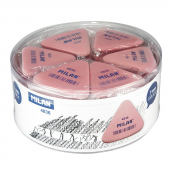 MILAN PNM4836 ESNEK SENTETİK ÜÇGEN SİLGİ - PEMBE - 36ADET - 2